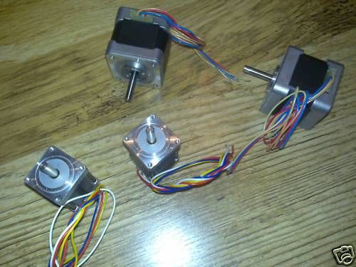 Set of 4 step motors for small cnc.