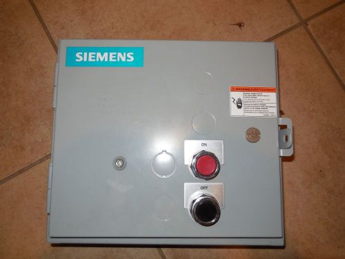 NEW SIEMENS CLM1C02120 LIGHTING CONTROL BOX w/ CLM0C02 CONTACTOR &amp; ON/OFF SWITCH