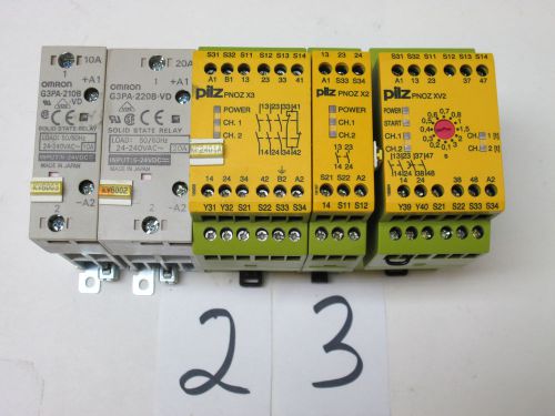 Pilz &amp; Omron relay solid state,  lot,  5 total