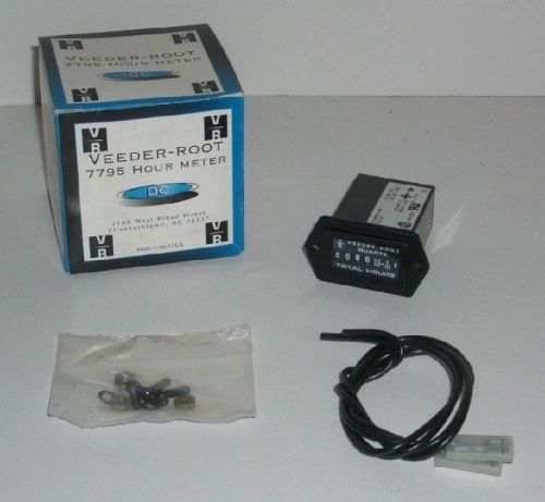 Veeder-root 7795 (779565-216) dc hour panel meter – new in box for sale