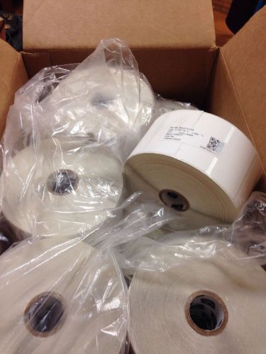 Zabra non thermal labels 2100 per roll... box of 12 new!!!!! for sale