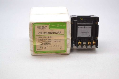 New general electric ge cr120a02102aa industrial 300v-ac 10amp relay d431396 for sale