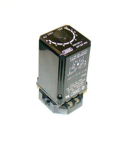 Issc time delay relay 0.25-5 seconds 120 vac  model 1017-5-2-1-op1 (2 available) for sale