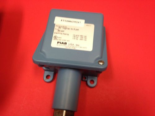 New Piab Vacuum Switch EVS1006259217 0 to 30 Hg Vac
