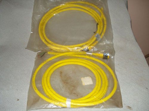 Molex Circular Industrial Interfases Rubber Cable 12 Feet Minic Plugs Male #8463