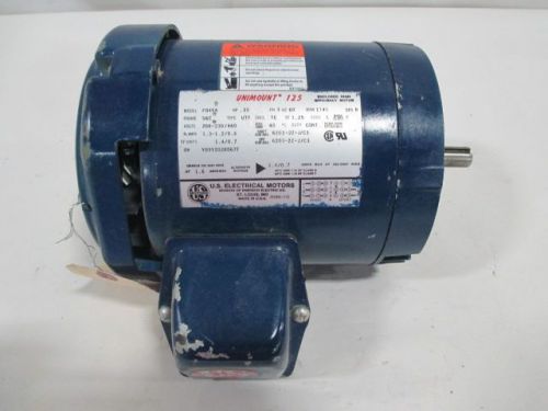 Us motors f045a unimount 125 ac 1/3hp 230v 460v 1745rpm 56c 3ph  motor d207905 for sale