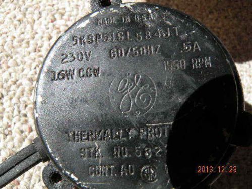 Electric motor, 230v,.5a, 1550-rpm, 16w,ccw,cont.ao. usa. for sale