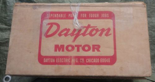 Dayton 5K909 1/3 HP 1725 RPM Split Phase 115 Volt A.C Motor new old stock in box