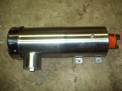 STAINLESS MOTORS,INC---STAINLESS MOTOR AND GEAR REDUCER--