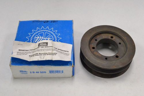 NEW MARTIN 2 B 48 SDS STYLE QD V-BELT 2GROOVE 2-1/8 IN PULLEY SHEAVE B294297