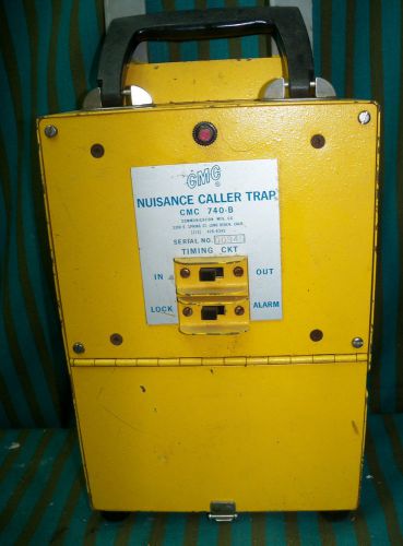 CMC 740-B Nuisance Caller Trap telephone line diagnostic cables + case