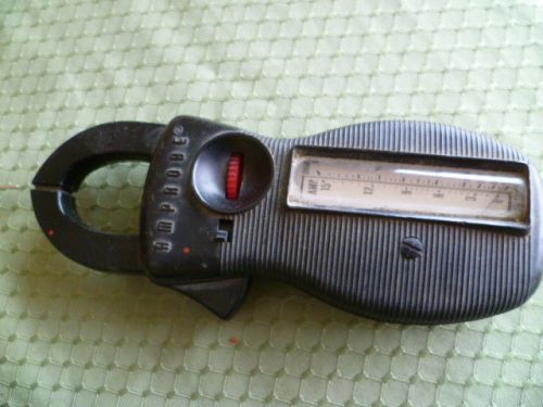 Vtg amprobe rotary scale snap-around meter w leather case for sale