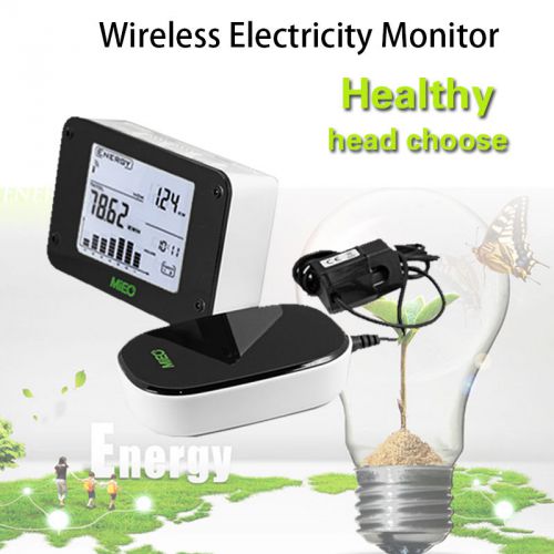 Wireless Electricity Energy Monitor 2-CT2 Phase Meter Save Power HA102 MIEO