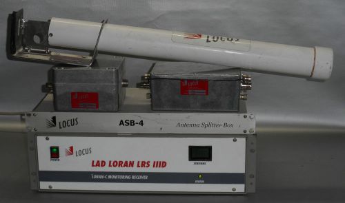 Locus LAD Loran LRS IIID Loran-C Monitoring Receiver with Antenna, Splitter MORE