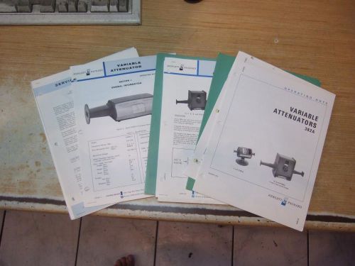 HP 382A 382B Variable Attenuator Manual Set Manual