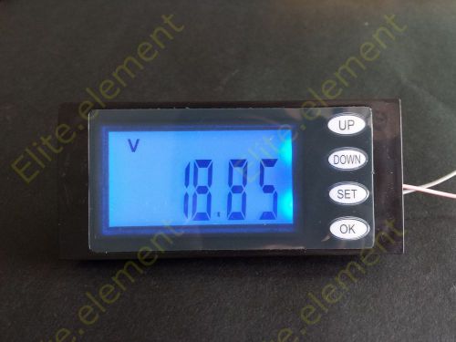 DC Combo Meter Programmable 6.5~100V 20A Voltage Current kWh Watt Built-in Shunt