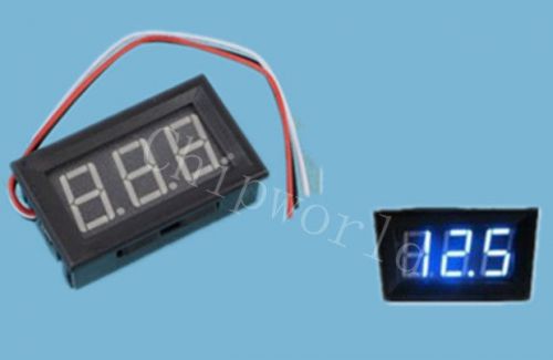 Dc 0v-99.9v 3 wire mini blue led panel meter voltmeter three wire new for sale