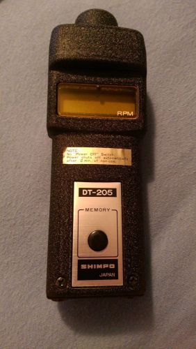 The Shimpo Techometer Model DT-205 FREE SHIPPING+TRK#