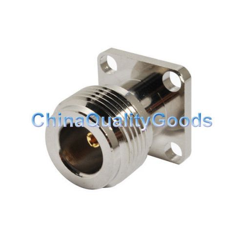 N-Type jack 4 Hole panel Mount female with solder post RF Connector