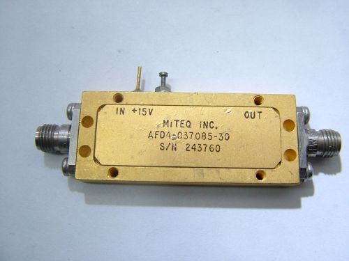 MITEQ RF AMPLIFIER 2.5GHz - 9GHz GAIN 40db PO18dbm AFD4-037085-30