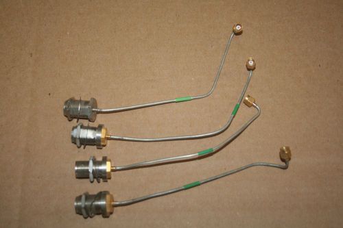 Lot of 4, RF Connector jumpers N type connectors with SMC Gold Plated