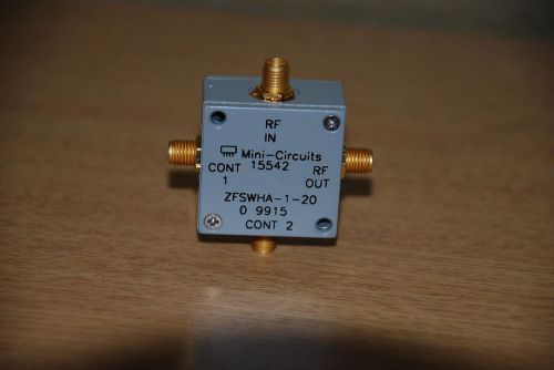 MINI CIRCUITS HIGH ISOLATION SWITCH ZFSWHA-1-20 50 OHM DC TO 2000 MHZ (PL-A8-23)
