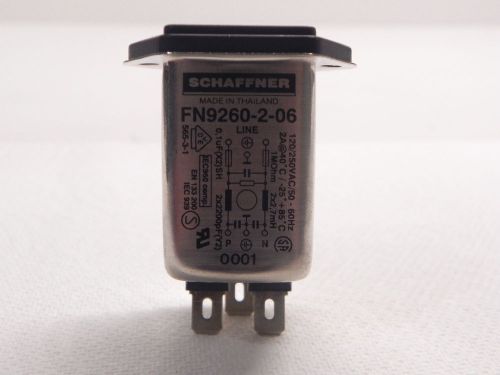 Schaffner FN9260-2-06 Power Entry Module 120/250VAC/50-60Hz