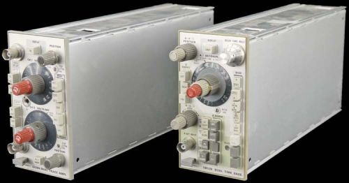 Tektronix 5b12n dual time base +5a18n dual trace amplitude plug-in modules for sale