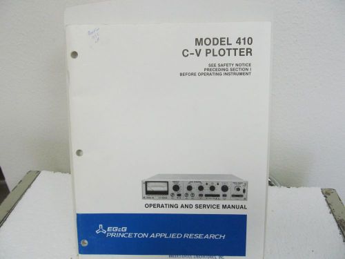 EG&amp;G 410 C-V Plotter Operating/Service Manual w/schematics