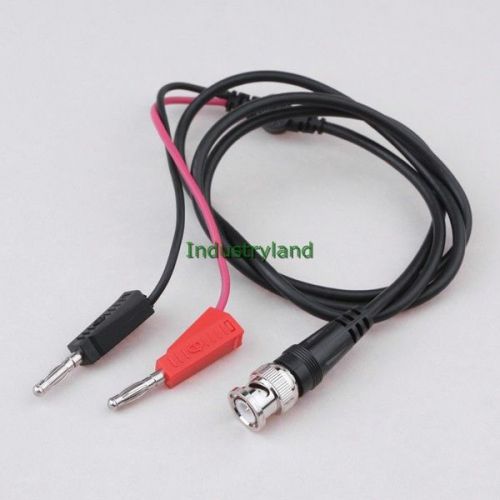 BNC Q9 to Double Banana Plug Connector Test Probe Cable Leads 100CM IND