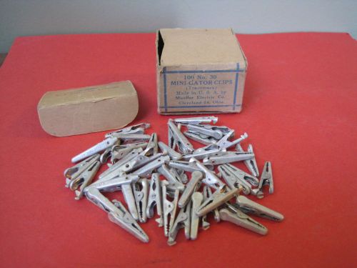NOS Lot of 44 Mueller #30 Mini Alligator Clip - Made in the USA
