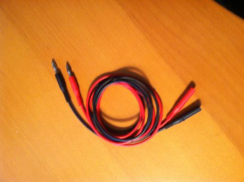 Tangle-Free Silicone Test Leads- One Black, One Red