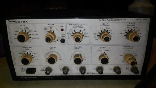 Vintage wavetek model 801 50 mhz pulse generator 48 - 66 hz 60 va 100 - 240v for sale