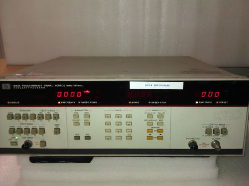 HP 8165A PROGRAMMABLE SIGNAL SOURCE 1mHz-50MHz