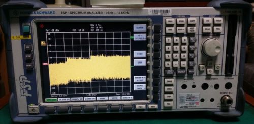 R&amp;S FSP-13 RF Spectrum Analyzer 9KHz to 13.6GHz w/Opt,  Front End Failure