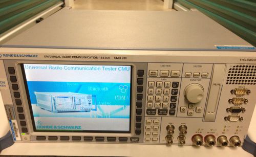 Rohde &amp; schwarz cmu200 universal radio communication  tester  set for sale