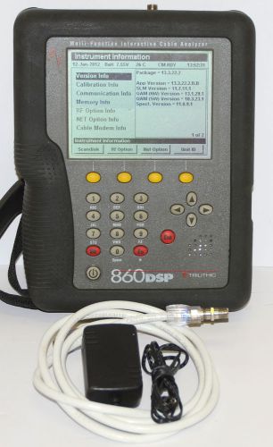 Trilithic 860 DSPi 1GHz Cable Analyzer CATV Meter 860DSPi DSP QAM Power Pack