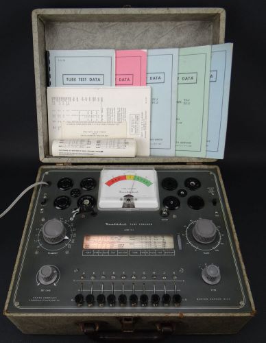Heathkit TC-2 Tube Checker  w/ All Papers &amp; WORKING Plus extras!