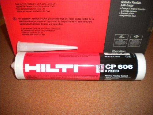 (1) hilti cp 606 fire stop sealant (red flex) 10.5 oz great low price for sale