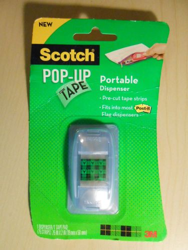 Scotch POP-UP TAPE Portable Dispenser With 75 Strips
