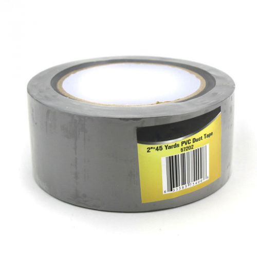 New 8 Pack Rolls 2&#034;x45 Yard PVC Duct Tape 6 Mil Thickness All Purpose Gray Tape