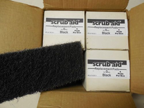 Stripping scrubbing pads large doodlebug black  4 5/8 x 10&#034;  16 pcs scrub aid for sale