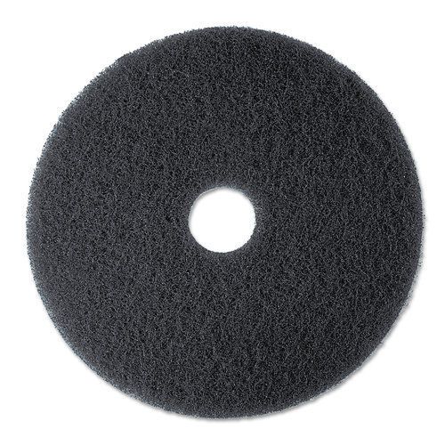 3m mmm08271 high productivity floor pad 7300 13&#034; black 5 count for sale