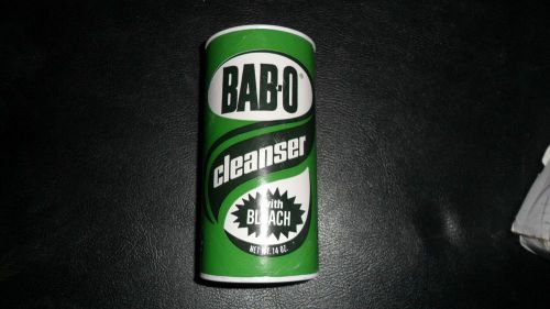 Vintage 60&#039;s BAB-O Institutional Power Active Cleanser Bleach New in 14 oz Can