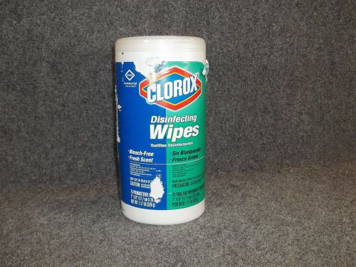 Clorox Disinfecting Wipes Commercial Solutions 75 Bleach-Free Fresh Scent New