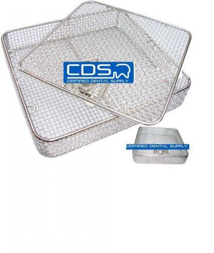Full wire mesh basket with hinged removable lid for sale
