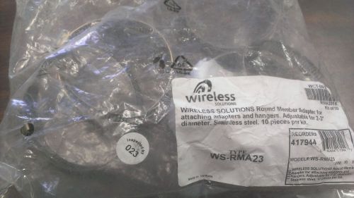 (10) WS-RMA23 Round Member Adapter, 2&#034; to 3&#034; Stainless 417944 Wireless Solutions