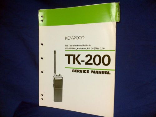 Kenwood TK-200 Service Manual B51-2023-20
