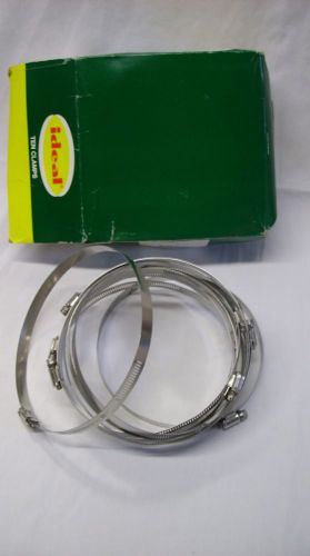 (10) IDEAL - ALL STAINLESS STEEL 7&#034; INCH HOSE CLAMP - SIZE 104 - 129-178mm *NEW*