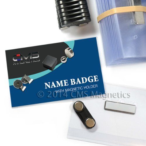 New cms magneticsa® 24 name badges with magnetic attachments (2 1/2 x 4) - diy for sale